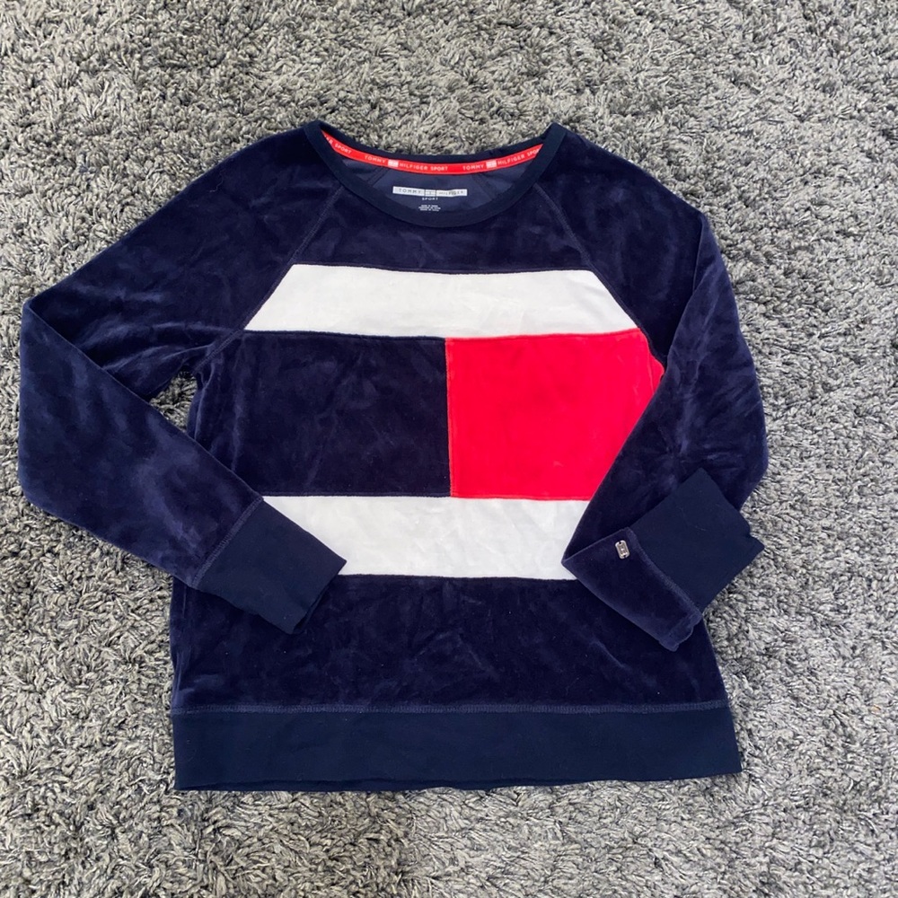 Tommy Hilfiger velour pullover